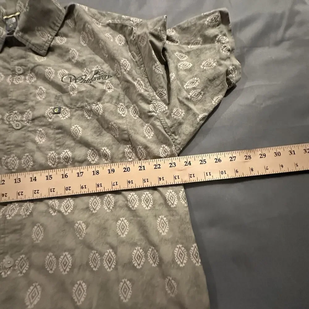 The North Face A5 Series Shirt Mens XL Short Sleeve Western Aztec Hiking Button